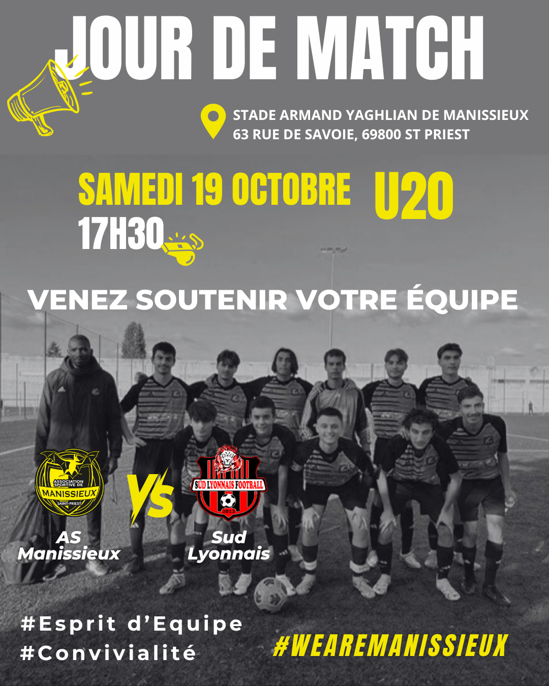 Match des U20 à domicile