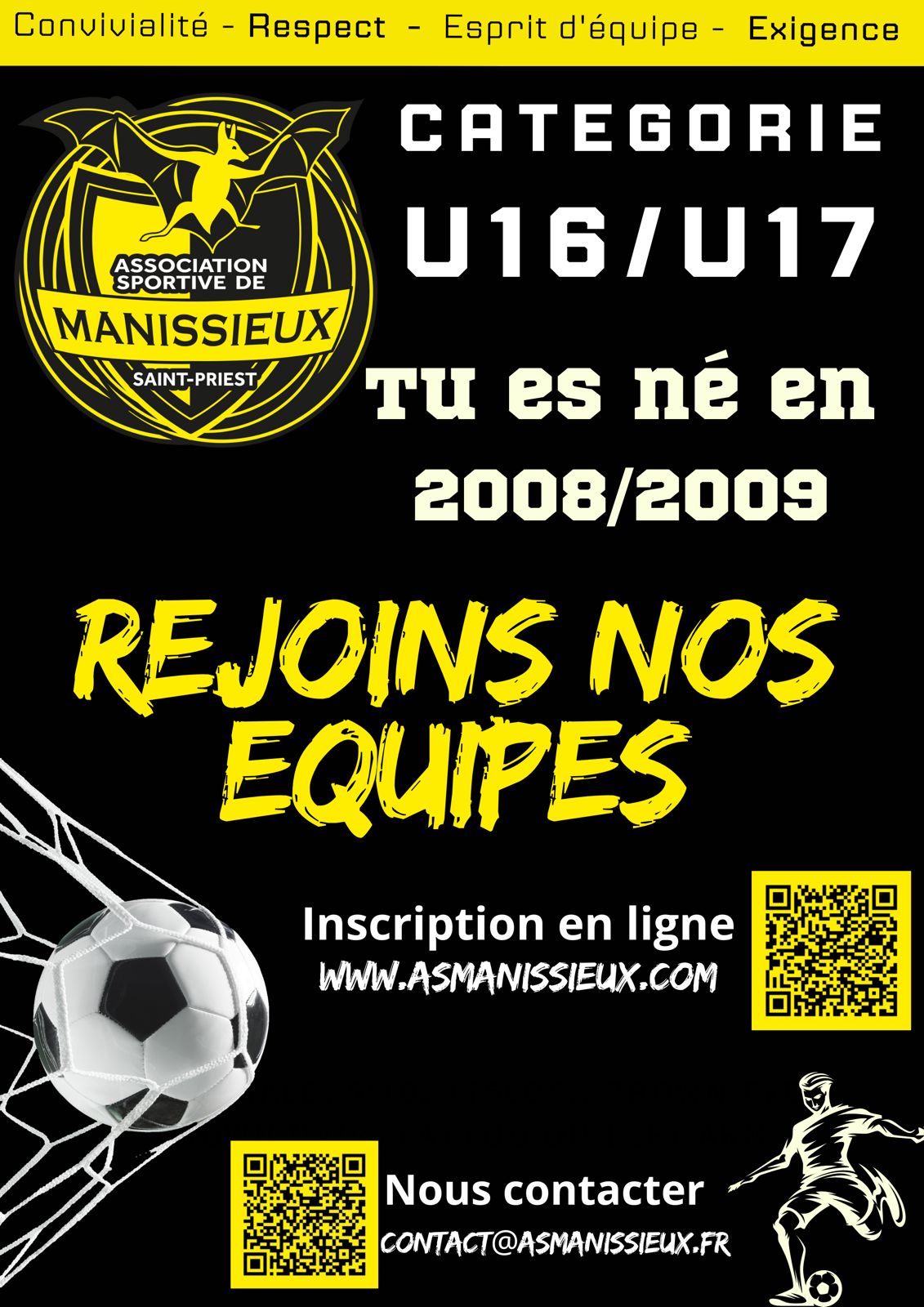 RECHERCHE U17/U16