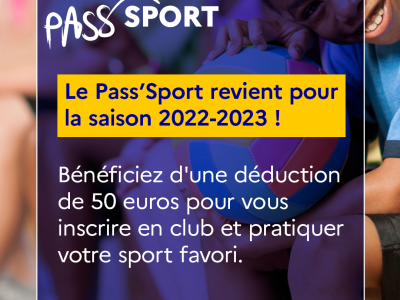 Le Pass'Sport fait son retour